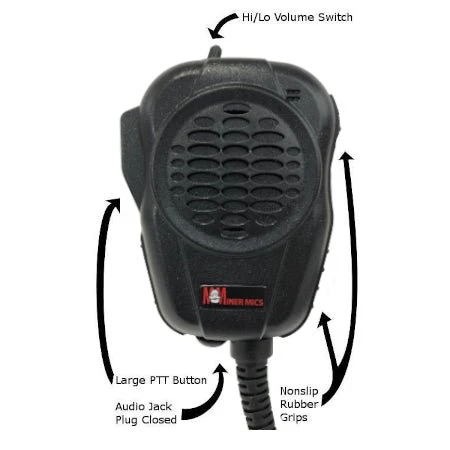 Aqua Miner Mic forKenwood TK-2100 & Relm RPU416 Series Portables - Image 3