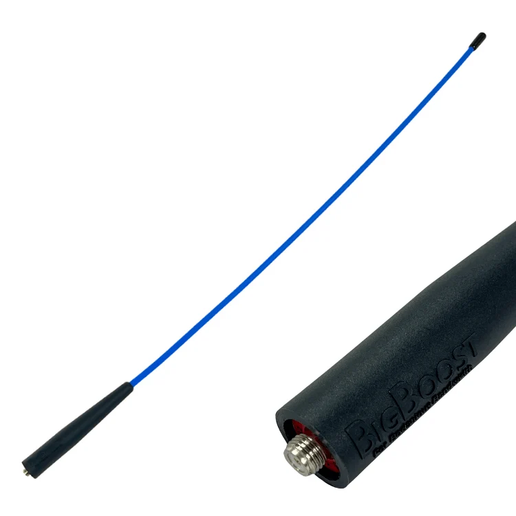 BigBoost V2 – 20" Blue Whip VHF Antenna for BK Technologies BKR & Motorola APX - Image 4