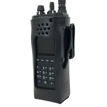 Leather Holster, Open Keypad, BKR0421 for BKR5000 Portable Radios - Image 4
