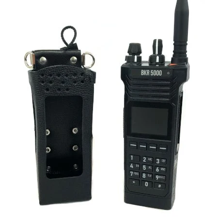 Leather Holster, Open Keypad, Use with Rechargeable Battery for BKR5000 - Image 3