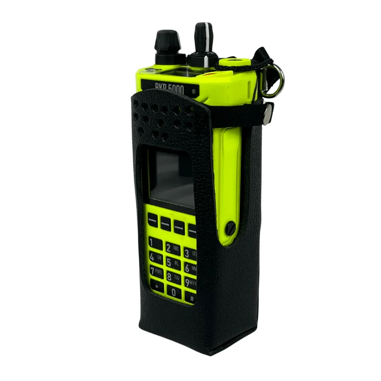 Leather Holster for BKR5000 – Open Keypad, D-Ring Belt Loop - Image 2
