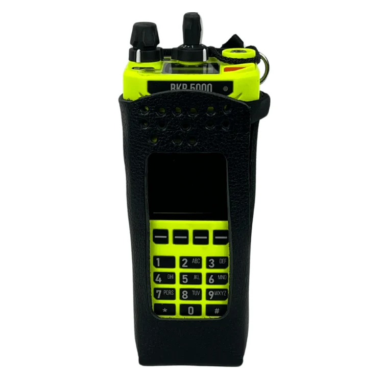 Leather Holster for BKR5000 – Open Keypad, D-Ring Belt Loop - Image 5