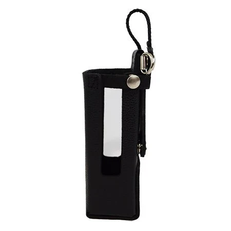 Leather Open Speaker Holster with Snapping Belt Loop and D-Rings BKR9000 Radios - Image 9