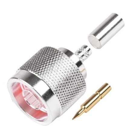 N-Male, Crimp On Connector for RG58 or LMR195 - RFN1005-3C