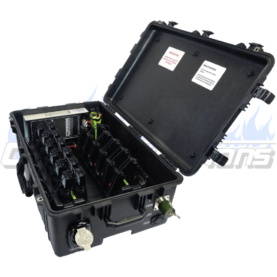 Pelican FOCS Charging Station – 12-Bay Charger for BK BKR5000 Radios